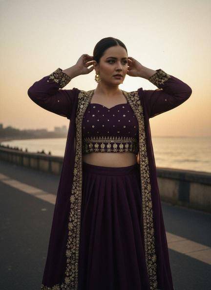 INDOWESTERN VF 227 GEORGETTE Lehenga choli bulk order suppliers in pune